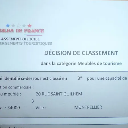 Palais St Guilhem Appartement Montpellier